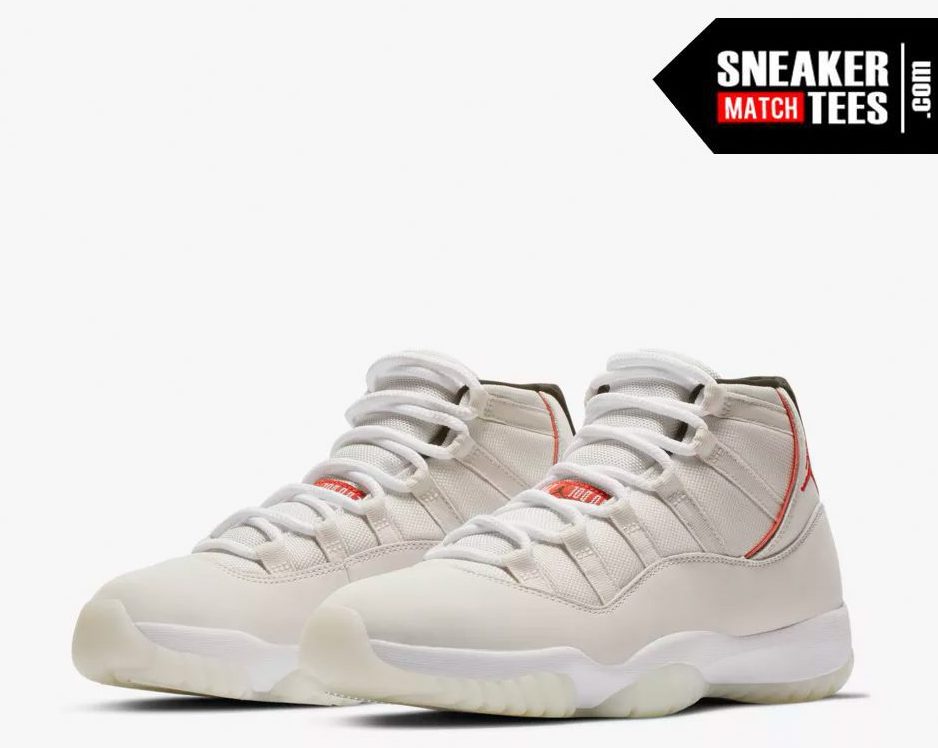 jordan 11 platinum tint matching shirt