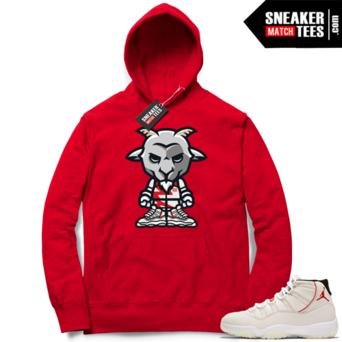 jordan Shirts 11 Platinum Tint Goat Hoodie