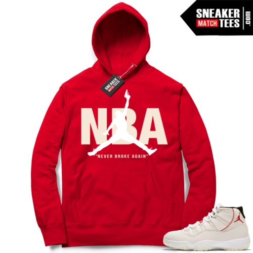 jordan Shirts 11 Platinum Tint match Hoodie