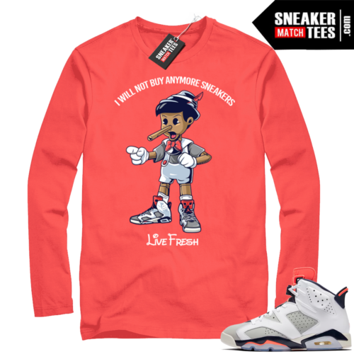 Match Air Jordan 6 Long Sleeve Tinker Shirt