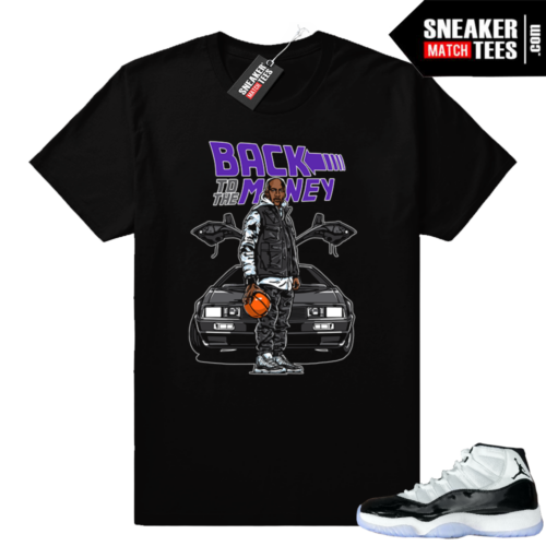 Match Benjamins Jordan 11 Concord sneaker tees