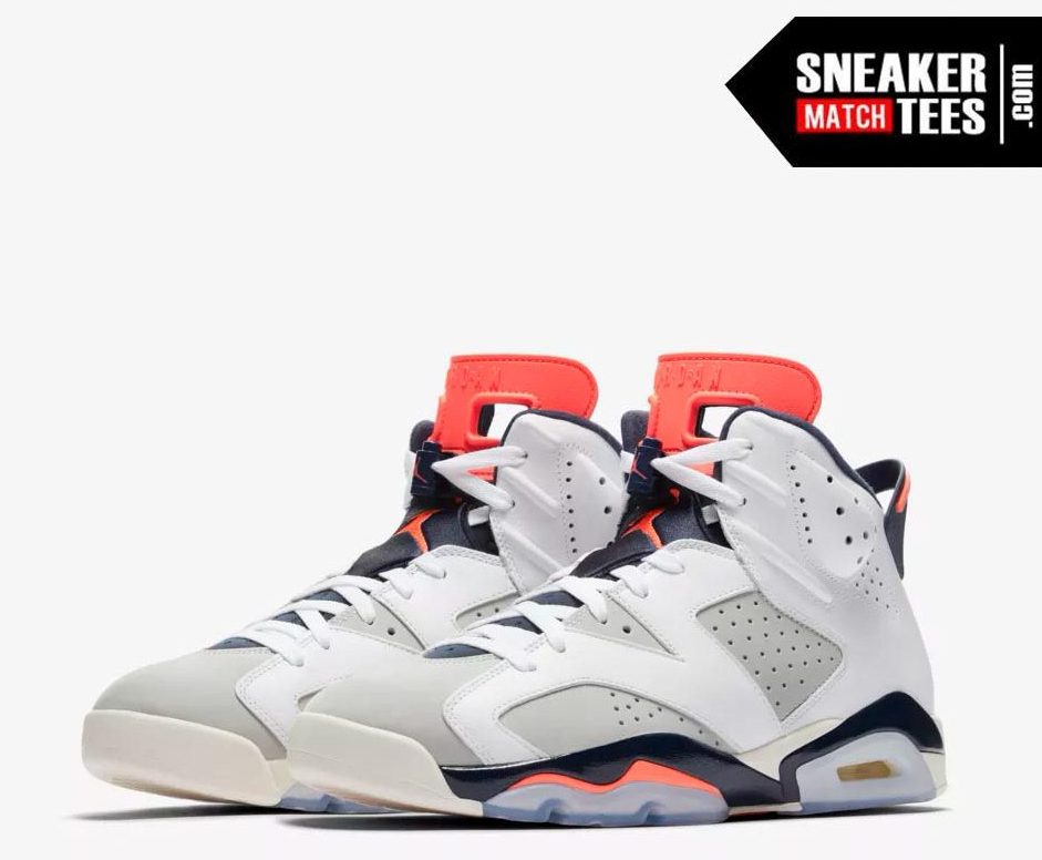 Shop Jordan Retro 6 Tinker shirts match sneakers (1)