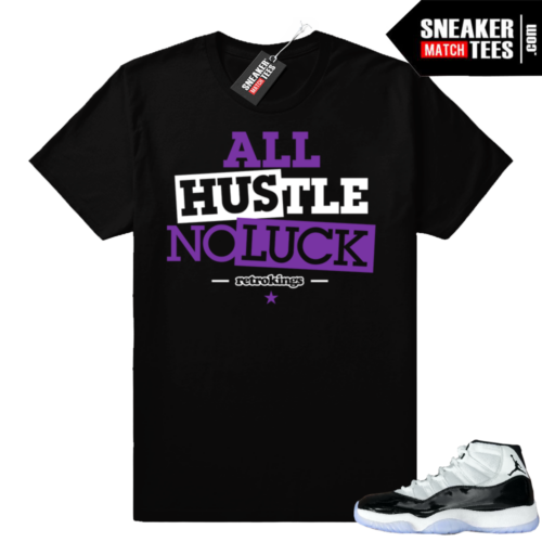 Jordan 11 Concord All Hustle shirt