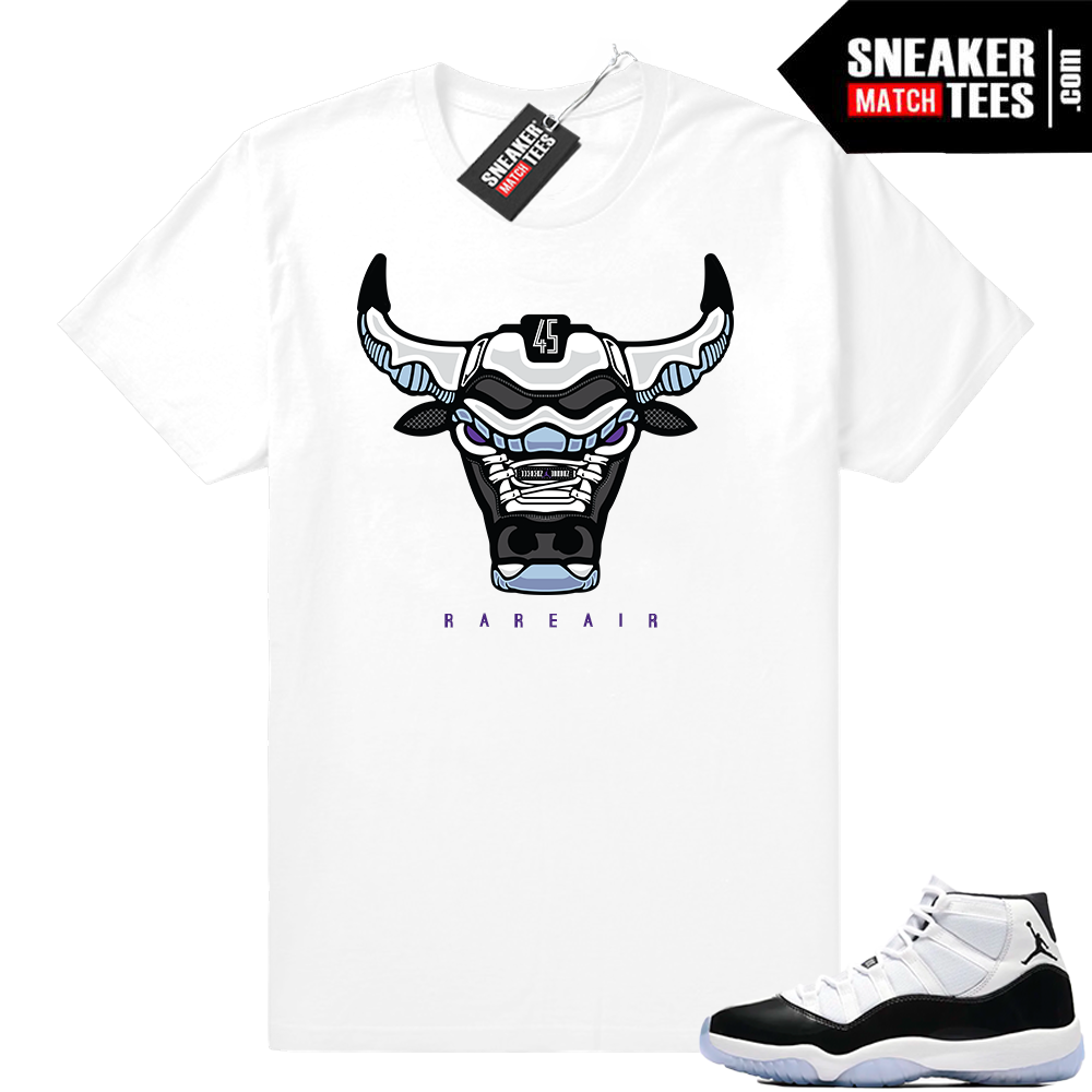 Jordan 11 Concord Bull tee shirt