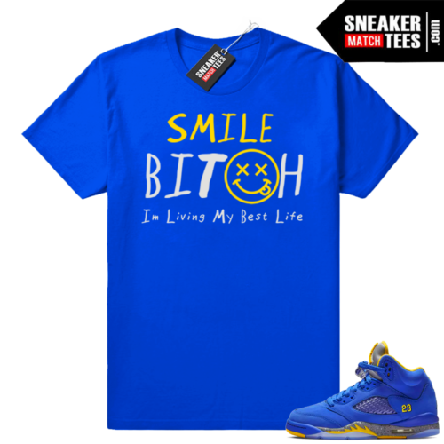 Jordan 5 Laney Varsity Royal t-shirt