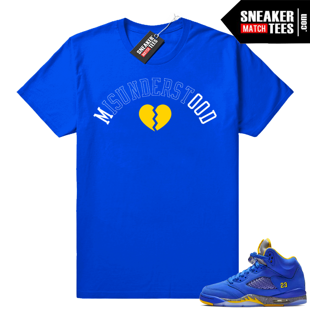Laney 5s t shirt Royal | Jordan Sneaker 