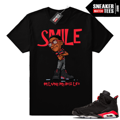 Air Jordan 6 Black Infrared sneaker tees