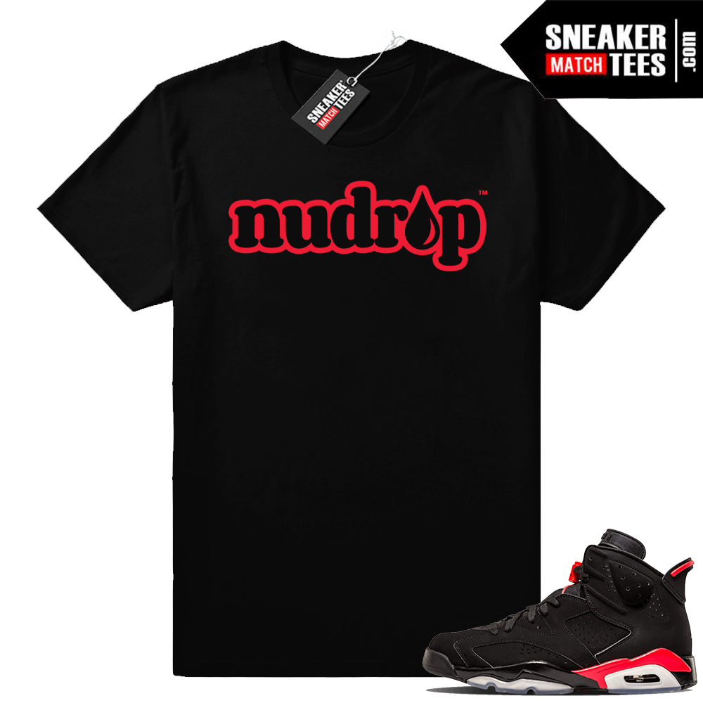 Infrared 6s Nudrip logo tee