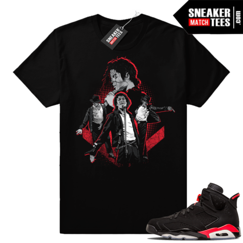 Jordan 6 Infrared Michael Jackson Tribute shirt