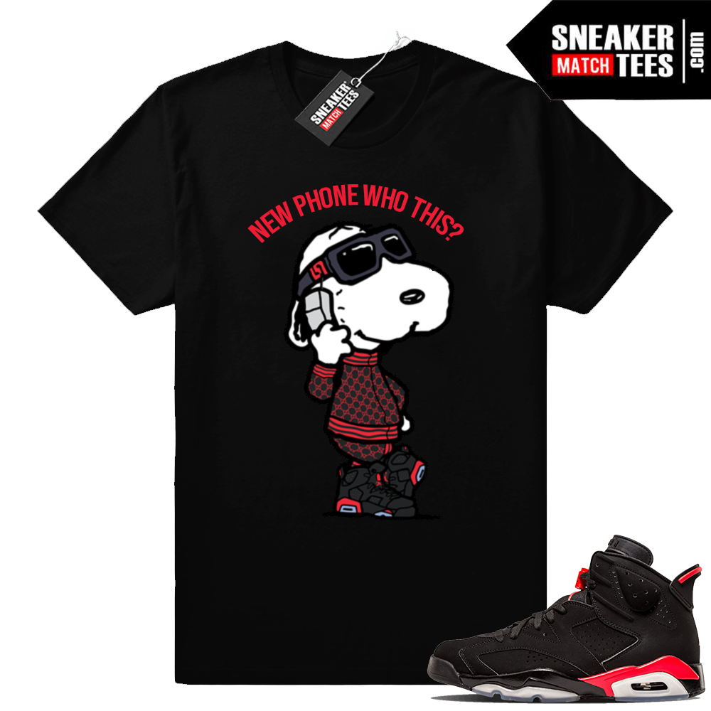 Jordan March 6 black infrared retro sneaker tees