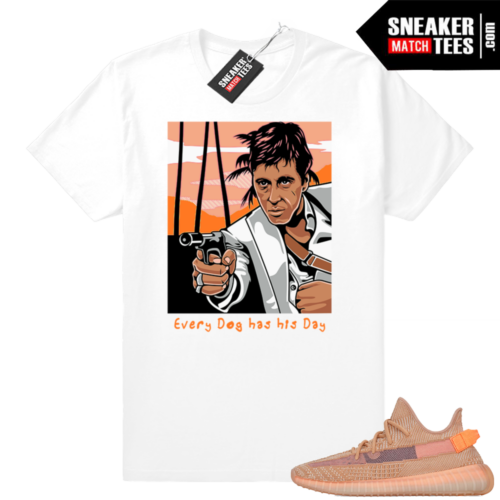 Yeezy Clay 350 sneaker match t-shirt