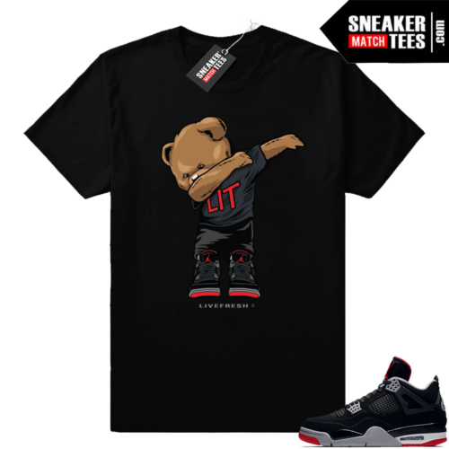 Jordan retro 4 bred sneaker tees