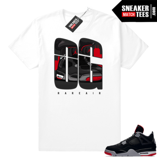 Retro silver jordan 4 Bred OG shirt