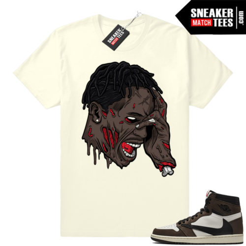 Jordan 1 Travis Scott tee match