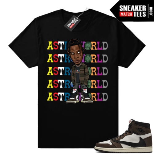 Travis Scott 1s match James jordan tees