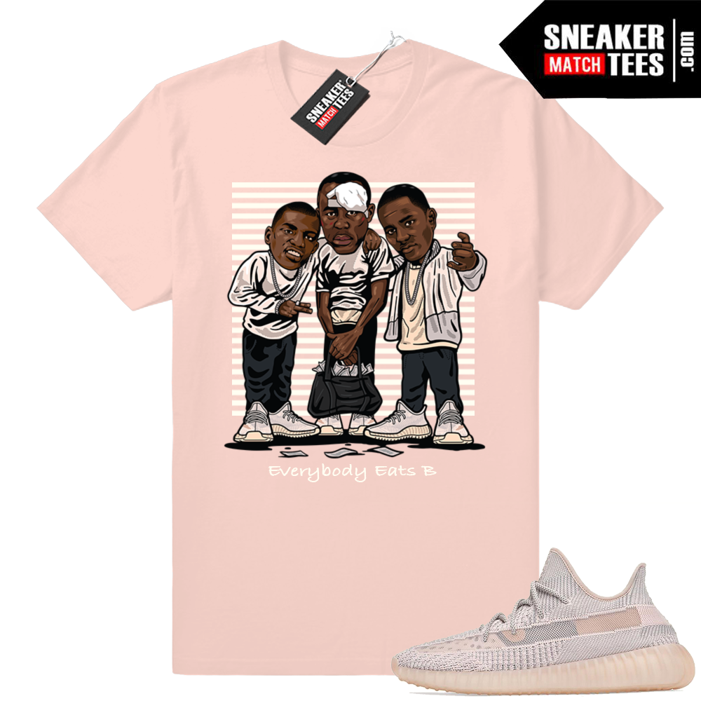 Pink Yeezy Synth 350 sneaker tees