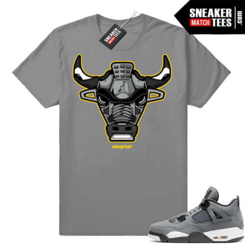 Sneaker tees match Jordan 4 Cool Grey