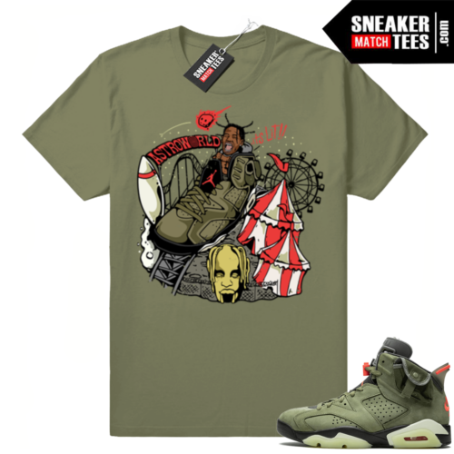 Cactus Jack 6s sneaker tees