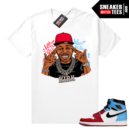 Fearless Jordan 1 shirt White Dababy Kirk