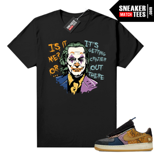 Travis Scott Nike Air Force 1 shirt black Joker 500x500