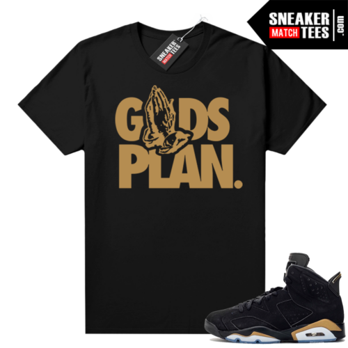 DMP 6s shirt black sneaker match Gods Plan