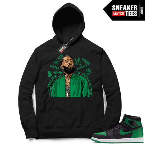 Pine Green 1s Hoodie Nipsey Tribute