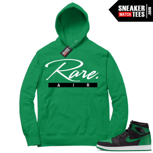 Pine Green 1s Hoodie Rare Air Script