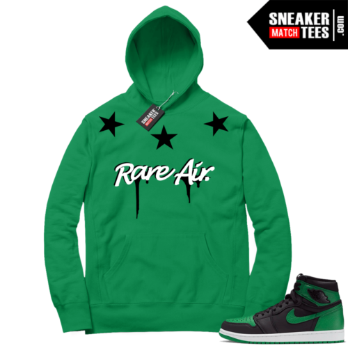 Pine Green 1s Hoodie Rare Air Stars