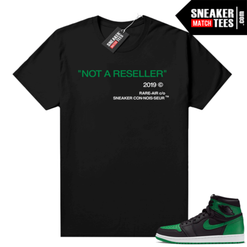 Pine Green 1s shirt Black Not A Reseller