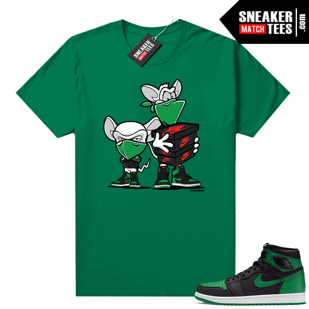 Pine Green 1s shirt Sneaker Heist