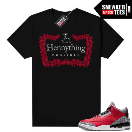 Red Cement 3s shirt Hennything