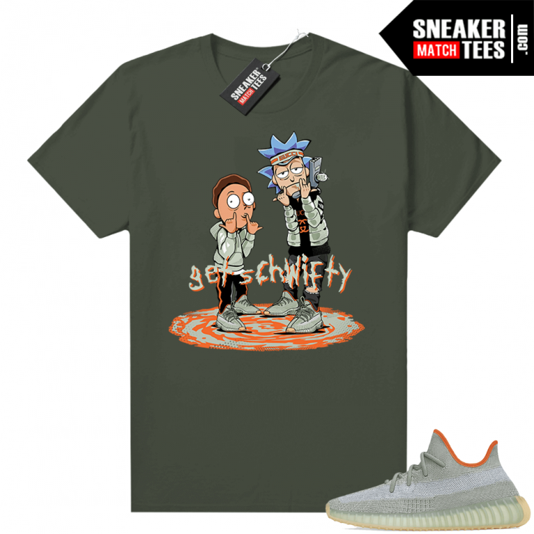 Desert Sage 350s matching shirt | Yeezy Sneaker Tees