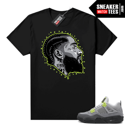 Neon 4s Air Max 95 sneaker shirt Black Prolific