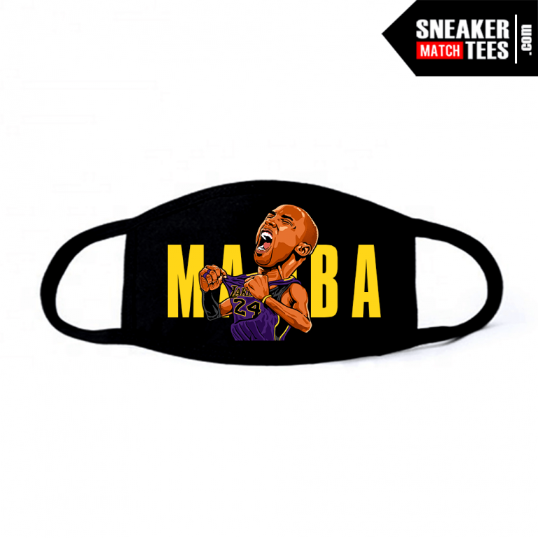 Face Mask Black Mamba Mentality Sneaker Match Tees