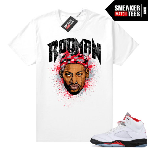 Fire Red 5s Jordan wieder Sneaker Tees Rodman