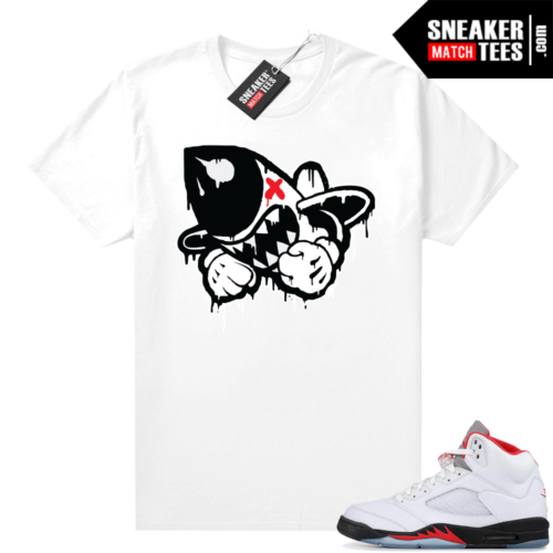 Fire Red 5s matching shirts Bruiser Drip