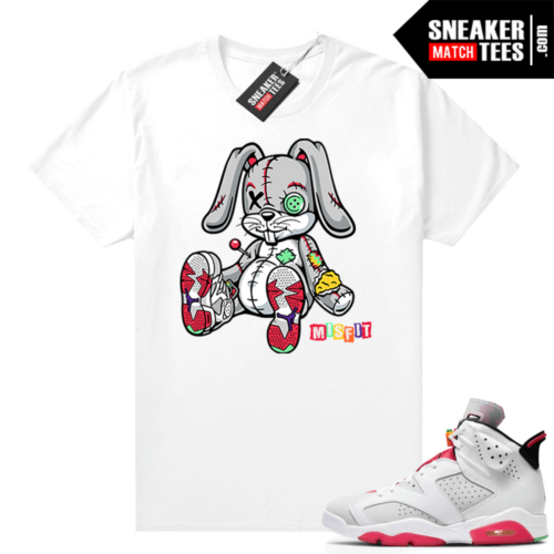 Hare 6s Jordan Sneaker tees White Misfit Rabbit