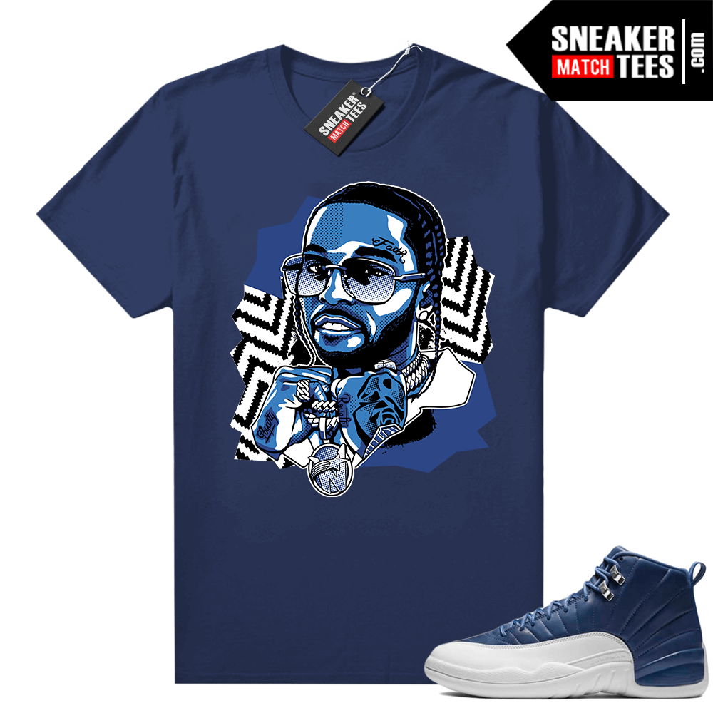 Jordan retro 12 Indigo matching sneaker tees
