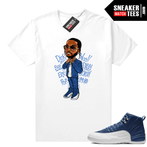 Sneaker Match Jordan 12 Indigo tees