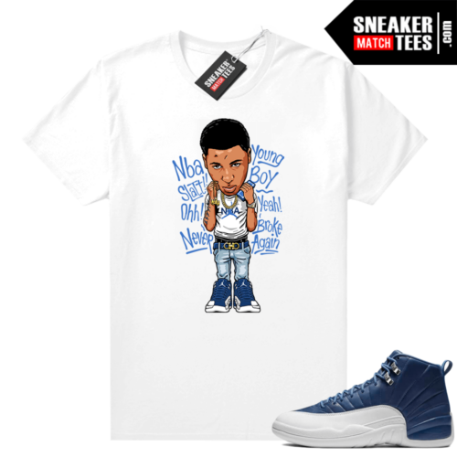 Sneaker shirts Jordan 12 Indigo