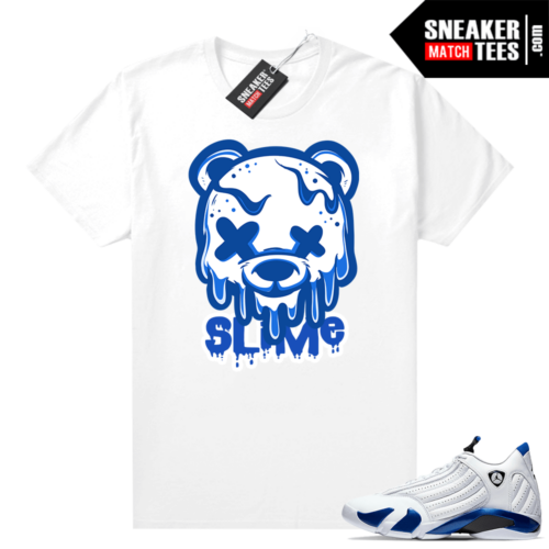 Hyper Royal 14s sneaker shirts