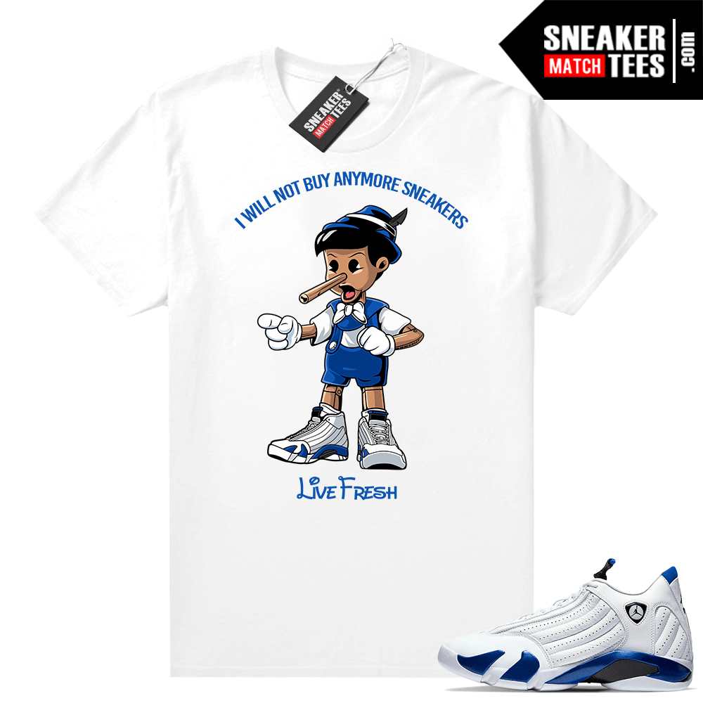 Hyper Royal 14s shirts to match sneakers