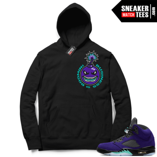 Alternate Grape 5s Hoodie Small