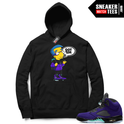 Sneaker Hoodies Jordan 5 Alternate Grape