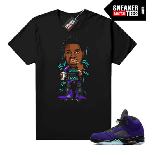 Graphic tees matching Alternate Grape 5s