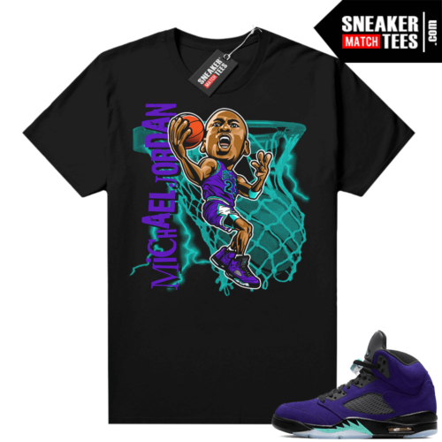 Alternate Grape Jordan matching shirt