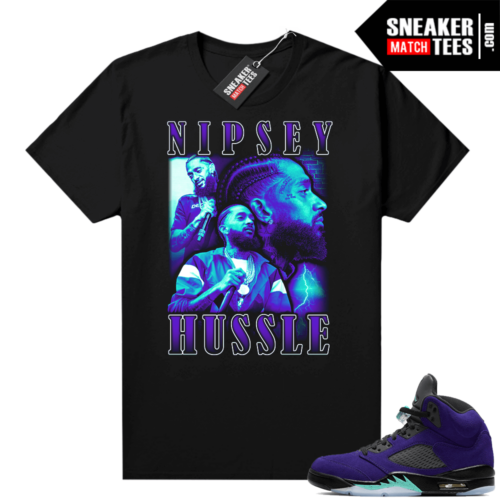 Jordan 5 Alternate Grape sneaker tee