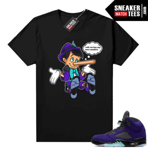 Jordan 5 Alternate Grape sneaker match tee