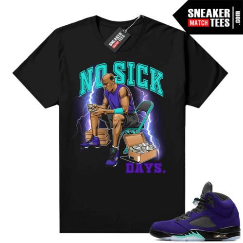 Alternate Grape 5s sneaker match tee