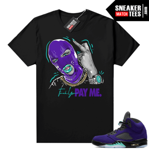 Jordan retro 5 Alternate Grape sneaker tees